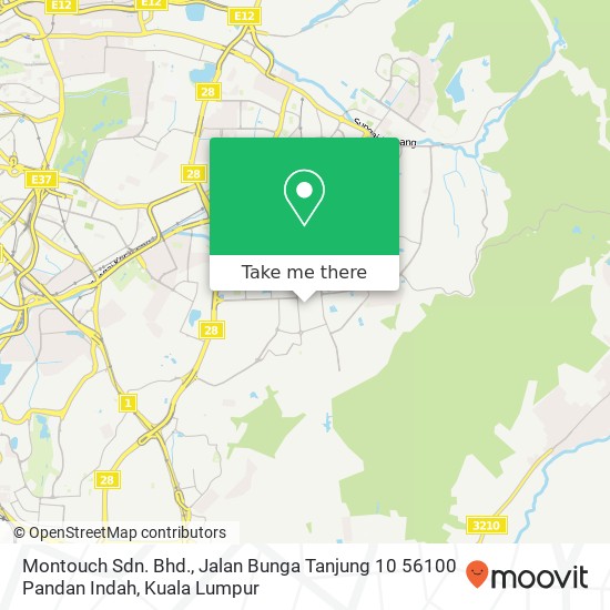 Montouch Sdn. Bhd., Jalan Bunga Tanjung 10 56100 Pandan Indah map