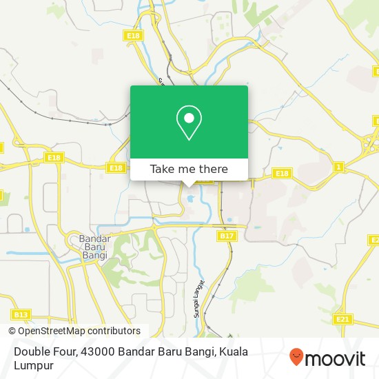 Double Four, 43000 Bandar Baru Bangi map