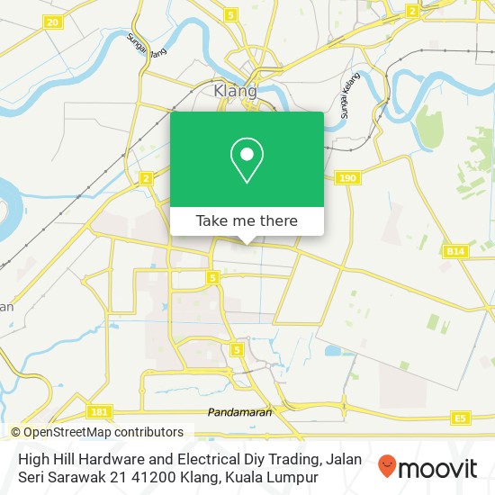 High Hill Hardware and Electrical Diy Trading, Jalan Seri Sarawak 21 41200 Klang map