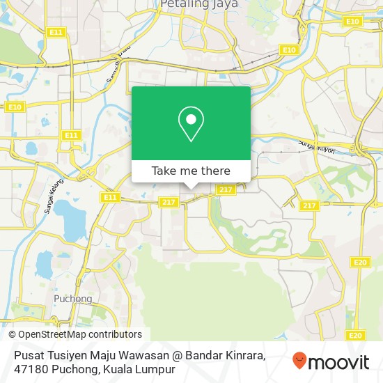 Pusat Tusiyen Maju Wawasan @ Bandar Kinrara, 47180 Puchong map