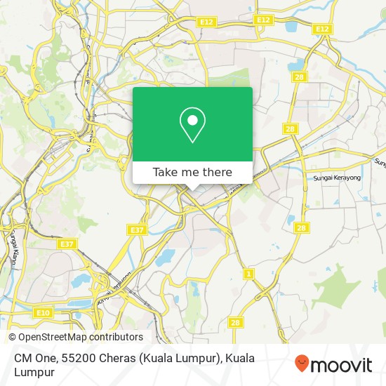 CM One, 55200 Cheras (Kuala Lumpur) map