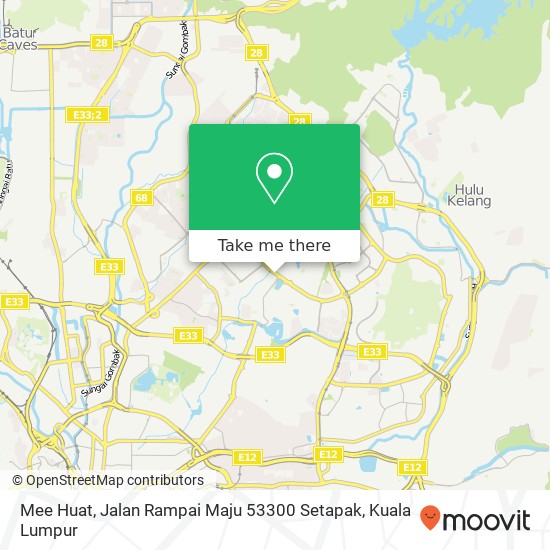 Mee Huat, Jalan Rampai Maju 53300 Setapak map