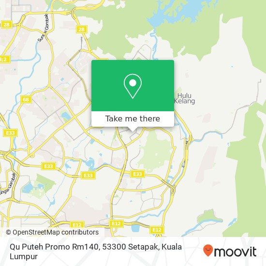 Qu Puteh Promo Rm140, 53300 Setapak map
