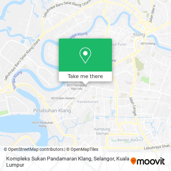 Kompleks Sukan Pandamaran Klang, Selangor map