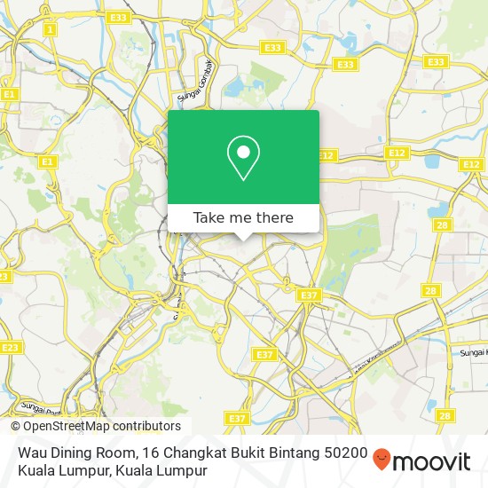 Peta Wau Dining Room, 16 Changkat Bukit Bintang 50200 Kuala Lumpur