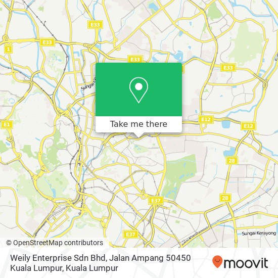 Weily Enterprise Sdn Bhd, Jalan Ampang 50450 Kuala Lumpur map