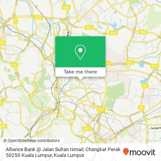 Peta Alliance Bank @ Jalan Sultan Ismail, Changkat Perak 50250 Kuala Lumpur