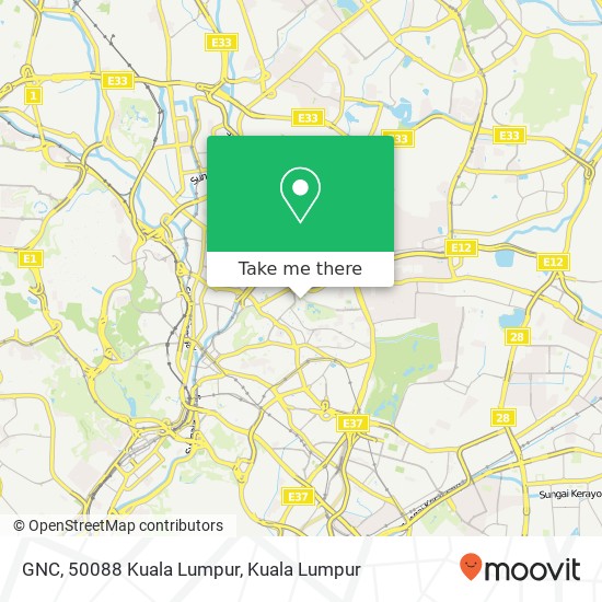 GNC, 50088 Kuala Lumpur map