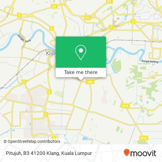 Pitujuh, B3 41200 Klang map