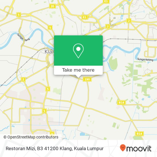 Restoran Mizi, B3 41200 Klang map
