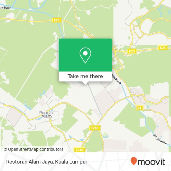 Peta Restoran Alam Jaya, Jalan Tiaj 2 / 10 42300 Puncak Alam