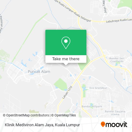 Peta Klinik Mediviron Alam Jaya