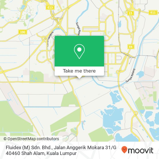 Fluidex (M) Sdn. Bhd., Jalan Anggerik Mokara 31 / G 40460 Shah Alam map