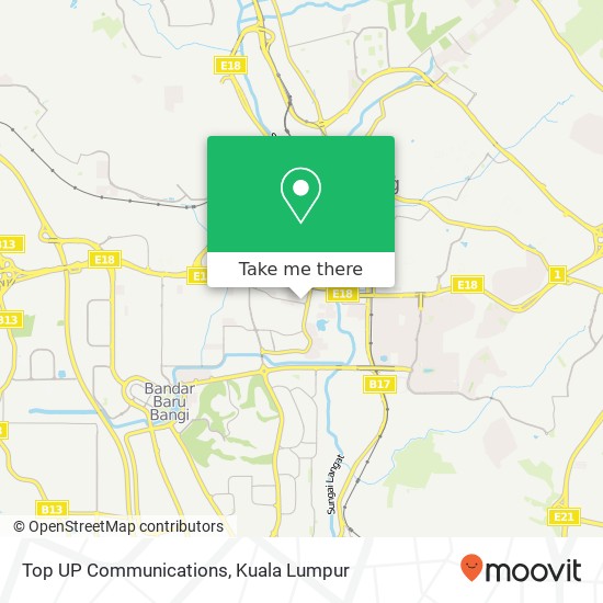 Top UP Communications map