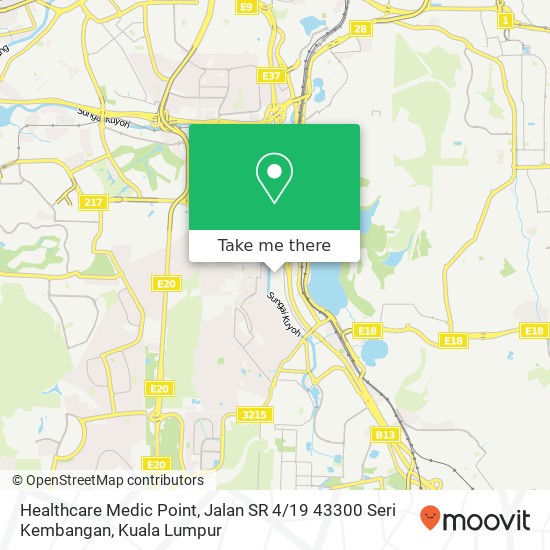 Healthcare Medic Point, Jalan SR 4 / 19 43300 Seri Kembangan map