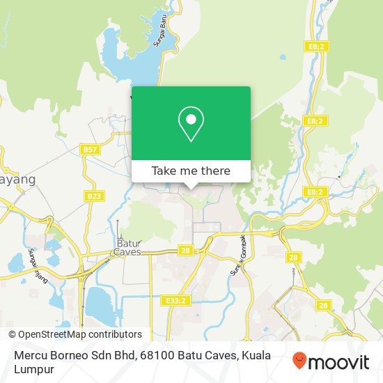 Mercu Borneo Sdn Bhd, 68100 Batu Caves map