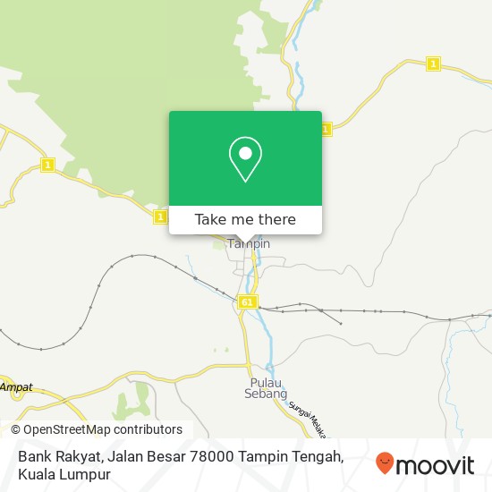 Bank Rakyat, Jalan Besar 78000 Tampin Tengah map