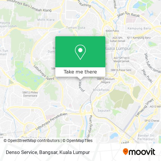 Denso Service, Bangsar map