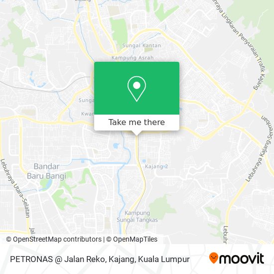 PETRONAS @ Jalan Reko, Kajang map