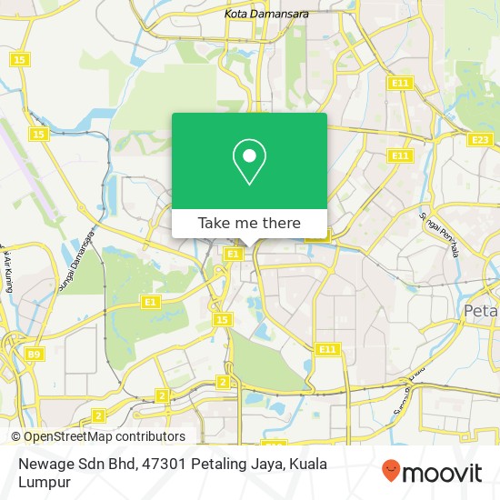Newage Sdn Bhd, 47301 Petaling Jaya map