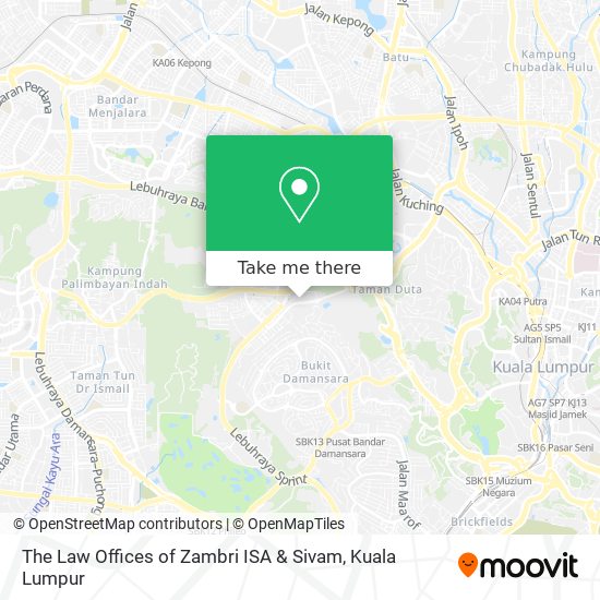 The Law Offices of Zambri ISA & Sivam map