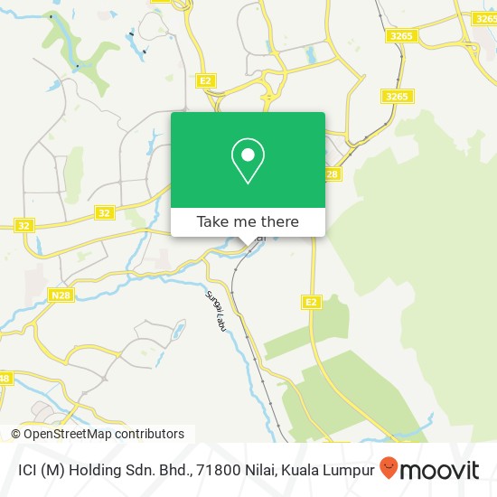 ICI (M) Holding Sdn. Bhd., 71800 Nilai map