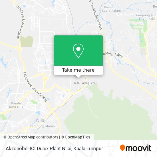 Akzonobel ICI Dulux Plant Nilai map