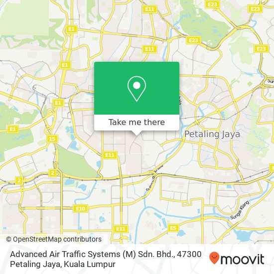 Advanced Air Traffic Systems (M) Sdn. Bhd., 47300 Petaling Jaya map