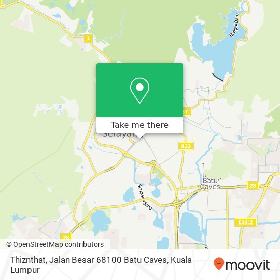 Peta Thiznthat, Jalan Besar 68100 Batu Caves