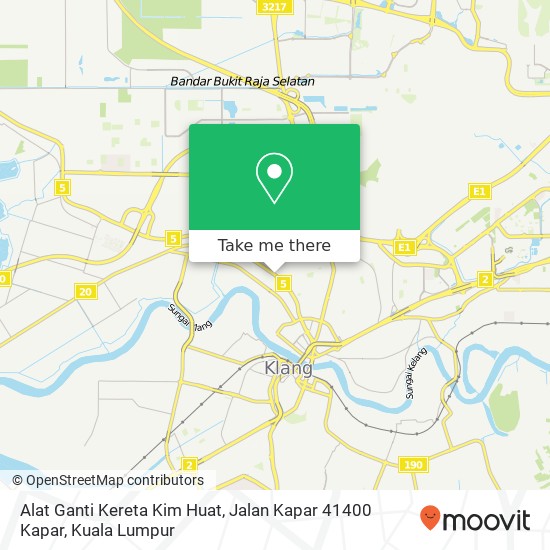 Alat Ganti Kereta Kim Huat, Jalan Kapar 41400 Kapar map