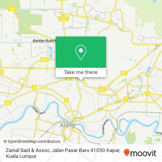 Zainal Said & Assoc, Jalan Pasar Baru 41050 Kapar map