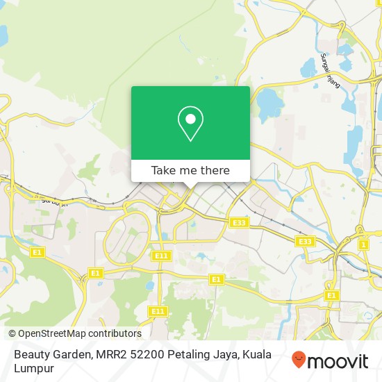 Beauty Garden, MRR2 52200 Petaling Jaya map