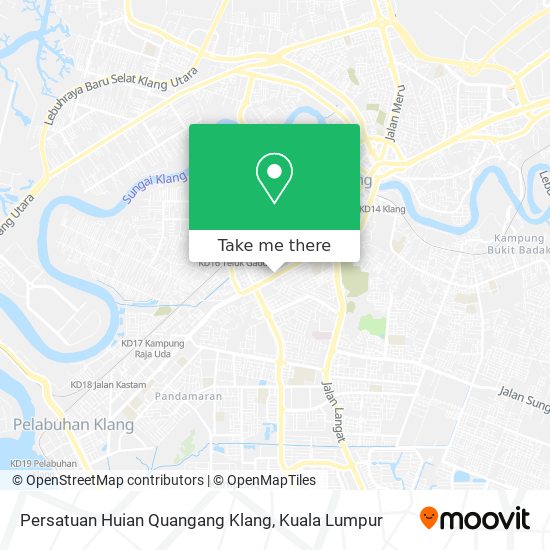 Persatuan Huian Quangang Klang map