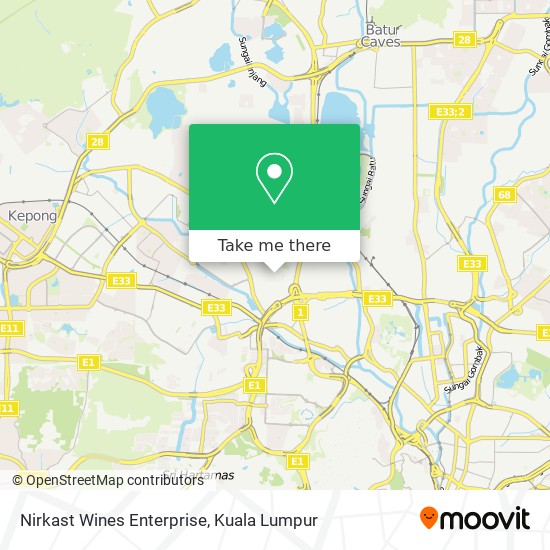 Nirkast Wines Enterprise map