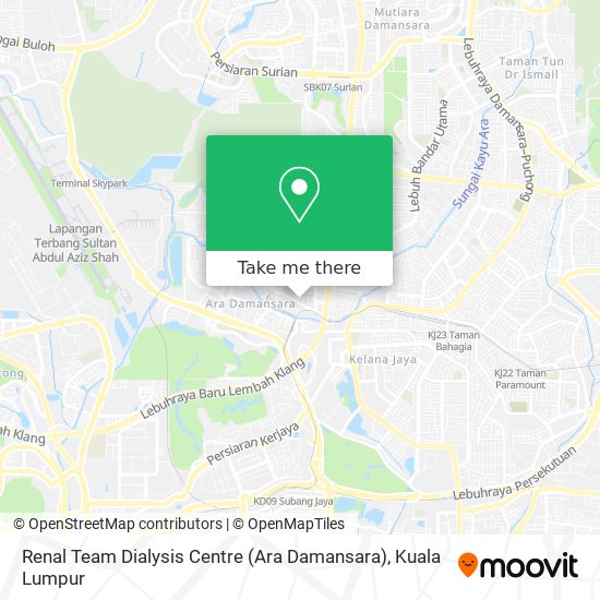 Renal Team Dialysis Centre (Ara Damansara) map