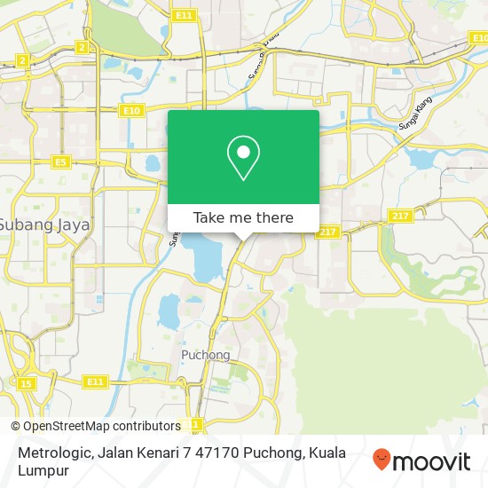 Peta Metrologic, Jalan Kenari 7 47170 Puchong