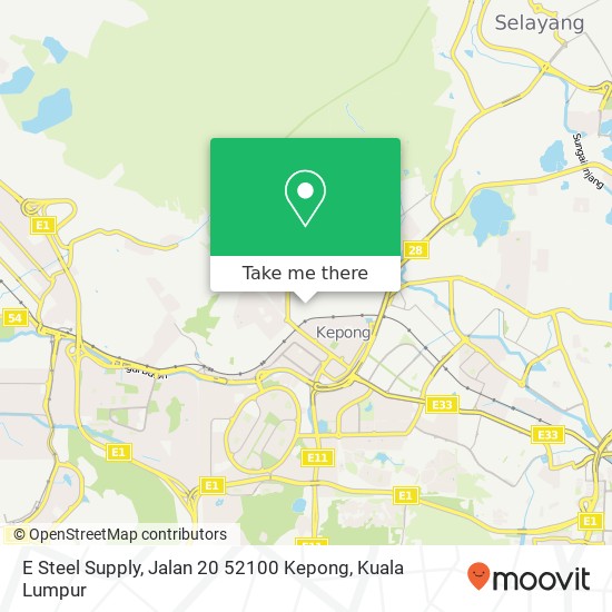 E Steel Supply, Jalan 20 52100 Kepong map