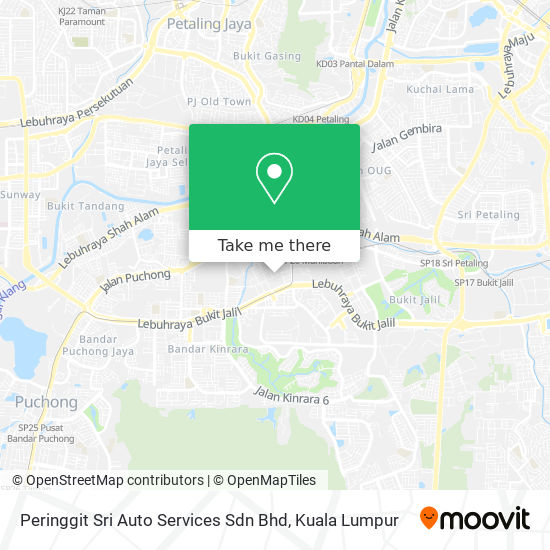 Peringgit Sri Auto Services Sdn Bhd map