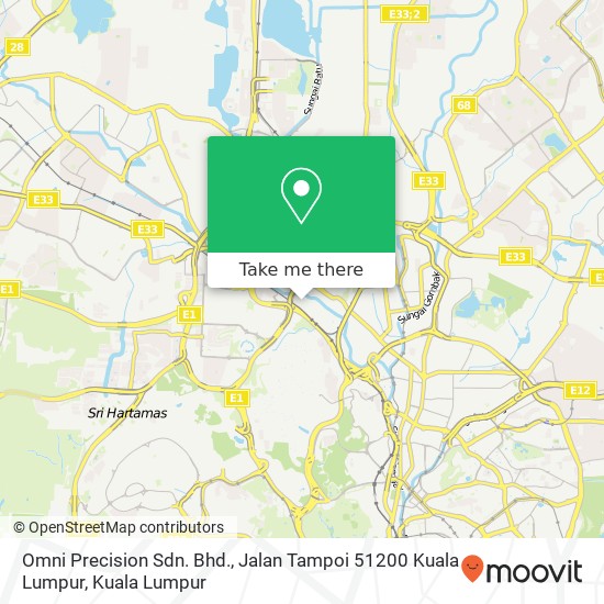 Peta Omni Precision Sdn. Bhd., Jalan Tampoi 51200 Kuala Lumpur