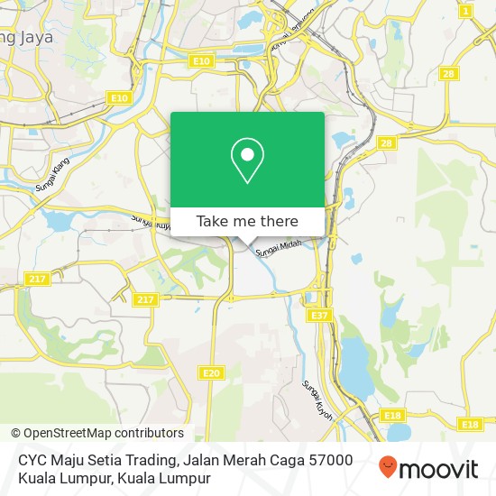 CYC Maju Setia Trading, Jalan Merah Caga 57000 Kuala Lumpur map