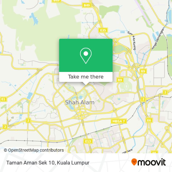 Taman Aman Sek 10 map