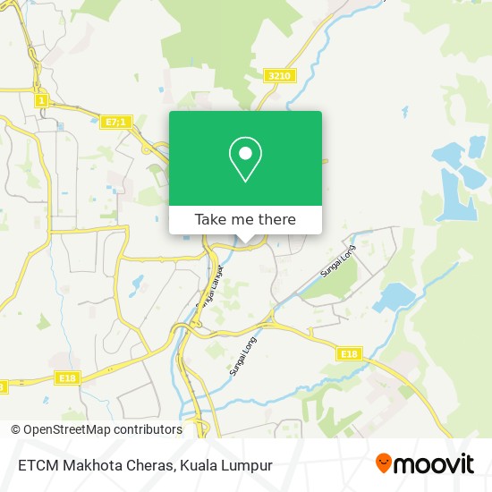 ETCM Makhota Cheras map