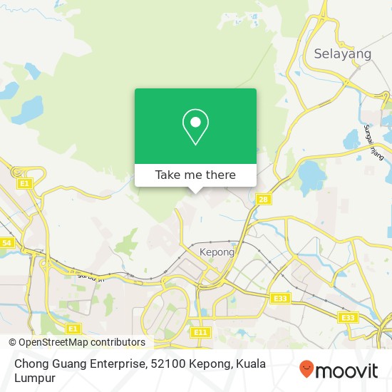 Chong Guang Enterprise, 52100 Kepong map