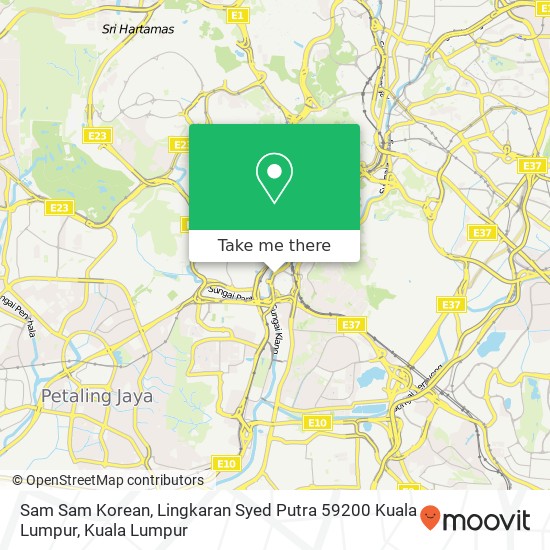 Sam Sam Korean, Lingkaran Syed Putra 59200 Kuala Lumpur map