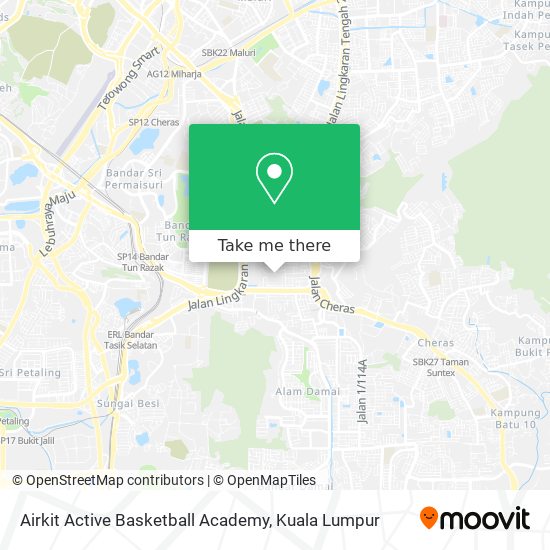 Airkit Active Basketball Academy map