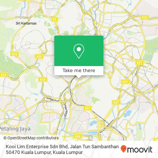 Peta Kooi Lim Enterprise Sdn Bhd, Jalan Tun Sambanthan 50470 Kuala Lumpur