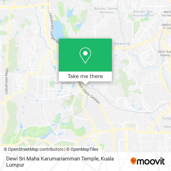 Peta Dewi Sri Maha Karumariamman Temple
