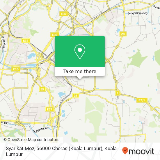 Syarikat Moz, 56000 Cheras (Kuala Lumpur) map