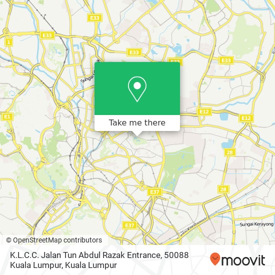 K.L.C.C. Jalan Tun Abdul Razak Entrance, 50088 Kuala Lumpur map