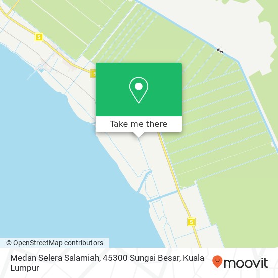Peta Medan Selera Salamiah, 45300 Sungai Besar